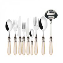 Aladdin Silver Antique Iron, Posate Set 75 Pcs, Box Gallery, Casa