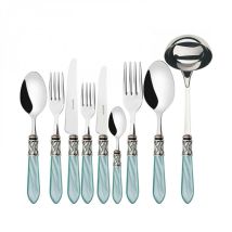 Aladdin Silver Antique Iron, Posate Set 75 Pcs, Box Gallery, Casa