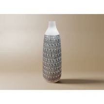 Alaia - Vase xl en polyrésine blanc et argent H40 cm alaia