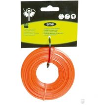 Alambre para desbrozadora cuadrada 2,4 mm AMA P06122 15 mt