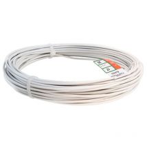Alambre plastificado blanco - 100 m