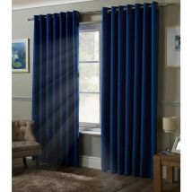 Alan Symonds - Blackout Curtains Eyelet Ring Top, Polyester, Blue, 90 x 90 - Blue