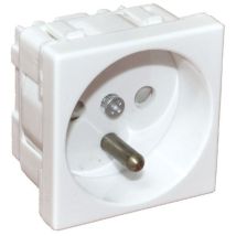 Alantec Pz01b Prise 45 X 45 Mm Blanc -€" 2p+z