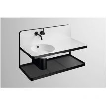 Alape Steel 19 Waschplatz WP.S19L.1, B:1000mm, H:590mm, T:490mm,