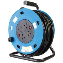 Alargador eléctrico 13 a, 230 v 4 tomas, 50 m