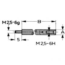 Alargos para comparadores analógicos y digitales longitud (mm) 90 - Vogel