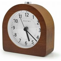 Alarm Clock Battery Operated Snooze Function Alarm Clock Travel Wood Light Up Alarm Clock Analog Silent No Ticking Needle Clock Rising Sound Alarm