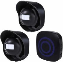Ayyqh - Alarma para la entrada inalámbrica multifuncional, alarma con Sensor de movimiento al aire libre, resistente al agua, 1 receptor, 2
