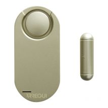 Arregui - AL013 Alarma para casa, hogar, tienda, Sensor de alarma para puerta y ventana con 2 controles remotos, Alarma sonor inalambrica con