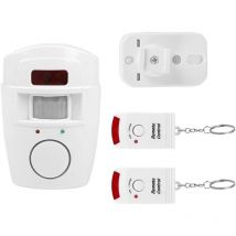 Houhence - Alarme de détection de Mouvement sans Fil pour abri de Jardin - Sécurité à Domicile - Alimenté par Batterie - pour garages d'été,
