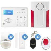 Iprotect Evolution - Kit Alarme maison rtc 09 avec sirène flash
