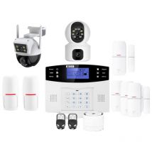 Lifebox - Alarme maison avec caméra ip evolution kit ip4 - 2 caméras double objectif