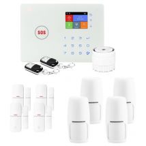 Alarme maison sans fil wifi et gsm amazone - lifebox - kit4
