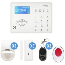 Iprotect Evolution - Kit Alarme maison rtc 14 avec centrale tactile