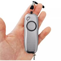 Alarme personnelle anti-agression - sirène puissante 130 dB / lampe torche led piles aaa fournies remplaçables