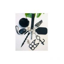 Tuserxln - Alarme Personnelle Sécurité, 1 Ensemble de Porte-Clés D'autodéfense, Alarme de Sécurité Loud Porte-Clés avec Sifflet Coupe pour Enfants