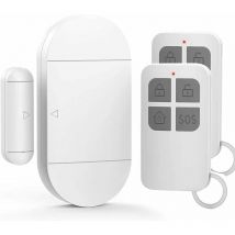 Trimec - Alarme Porte, DéTecteur Ouverture Porte Avec SirèNe Puissante De 130 Db, Alarme De Porte Et FenêTre Sans Fil MagnéTique Pour Portes,