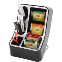 Distributore di tè, Alluminio, Grigio Metallo e Nero, 13,5 x 12 x 20,5 cm - Alba