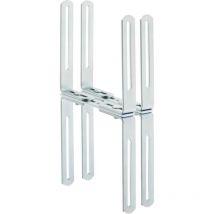 Alba - Blumenkastenhalter H-form Max. 24 Cm Breite Verzinkt, Für Mauern
