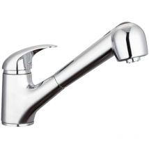 Mitigeur d'évier avec jet rétractable albatros chrome schütte