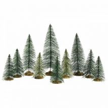Lemax-alberi pini verdi set 10 - natale natalizio 84358