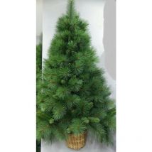 GTR - Albero di natale a parete basket cm.180 rami pvc ad aghi base cm.110 interno / esterno - Salone Negozio On Line