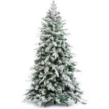 Xone - Albero di natale innevato 'alaska' h.210 cm - base 134 cm / 1876 rami