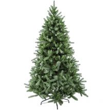 Albero di natale h 210 cm verde artificiale 1567 rami mod. Gran Paradiso