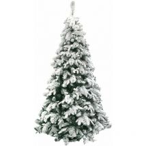 Verschneiter Weihnachtsbaum Nevada aus pe Real Touch + Flock Effekt -240 cm