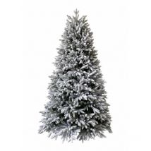 Xone - Verschneiter Weihnachtsbaum 'Kennedy' Slim aus pe Echt Touch + Flockeffekt -240 cm
