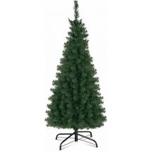 Albero di Natale Originale pvc Verde Supporto in Metallo 120-180cm (180) - Goplus