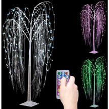 Bakaji - Albero di Natale Pendente Multicolore 198 Led Smart Telecomando a Distanza 150cm