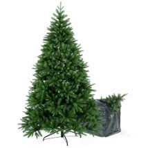 Albero di Natale Realistico, Folto, 100% pe Real touch, Borsa Omaggio, Narciso 180 cm - BOP