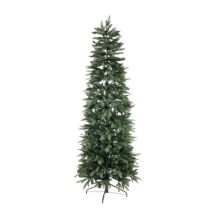 Slim - Albero Di Natale 210cm - Mod. Russel Verde - Effetto Realistico - Rami Pe+pvc