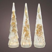LED-Baum mit 15 Lichtern – 8x35 cm – Weihnachtsdekoration – Hochwertige Materialien