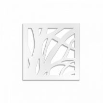 Albero - Pannello in pvc traforato - Parasole - Misura: 48x48 cm - Colore: bianco