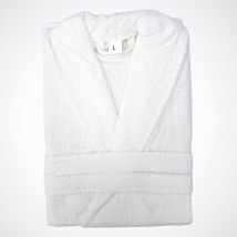 Comercial Candela - Accappatoio In Cotone 450g Unisex Per Bagno – Morbido, Assorbente E Caldo, Colore Bianco, Taglia Xxl, Con Cintura E Tasche