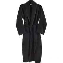 Albornoz Negro 360 gr/m2 100% algodón s/m - Wellhome