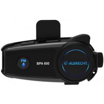 Albrecht Casque de Moto Bluetooth BPA 600, 15550, Communication Bluetooth pour écouter de la Musique, Appeler et naviger, annonces