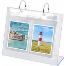 Csparkv - Album Photo Instax - Calendrier de Film Instax Mini de Bureau en Acrylique, Album Photo pour Film Polaroid ou Film Instax Mini 11, Cadre