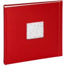 Album Photo 10x15 240 photos – Album Photo Traditionnel Rouge – Album Photo Vierge de 60 Pages – Livre Photo Personnalisable avec Fenêtre