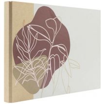 Panodia - Album Photo 10x15 180 photos – Album Photo Traditionnel Nature Design – Album Photo Vierge de 60 pages – Album Photo Natural Bordeaux –