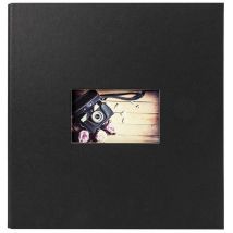 Panodia - Album Photo Traditionnel Studio noir 60 pages 300 Photos 10x15, 60 pages, dimensions totales : 340x342x26 mm - fabriqué en France