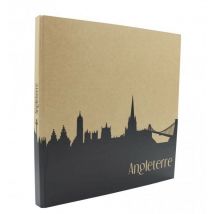 Panodia - Album Photo 60 pages – Album Photo Traditionnel Voyage Angleterre – Album Photo Noir de 60 pages blanches– Album Photo Travel Angleterre –