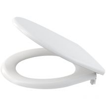 Alca - Abattant wc déclipsable en Duroplast avec traitement anti bactérien, Blanc (A601)