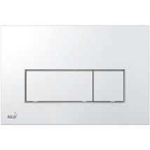 Alca - Plaque de commande double touche, Chrome brillant (M571)