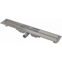 Alca - drain Système de drainage - Douchegoten - Caniveau de douche Low 75 cm, avec rebord pour grille perforée, inox APZ101-750