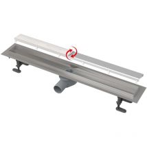 Alcaplast - Alcadrain Canaline - Piatto doccia Doppio Fit and Go 55 cm, con griglia, acciaio inox APZ13-DOUBLE9-550
