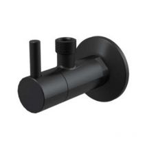 Alcadrain Anschlussarmaturen - Eckventil mit Filter 1/2 'x 3/8', schwarz/matt ARV001-BLACK