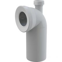 A90-90P40A wc Anschlussbogen 90° mit Konnektor Anschluss DN40 - Alcadrain